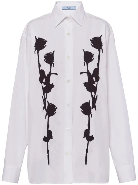 Prada エンブロイダリー シャツ
