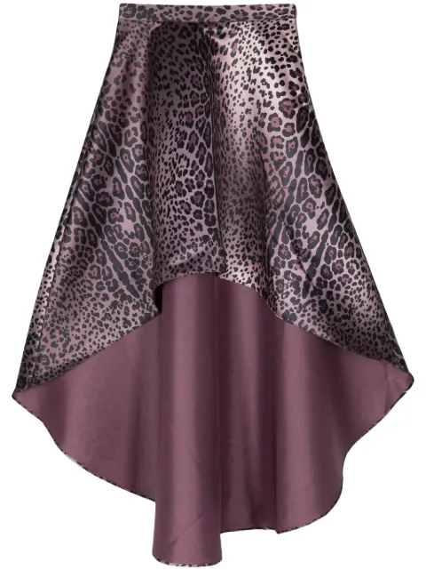 Cynthia Rowley Leopardess satin maxi skirt