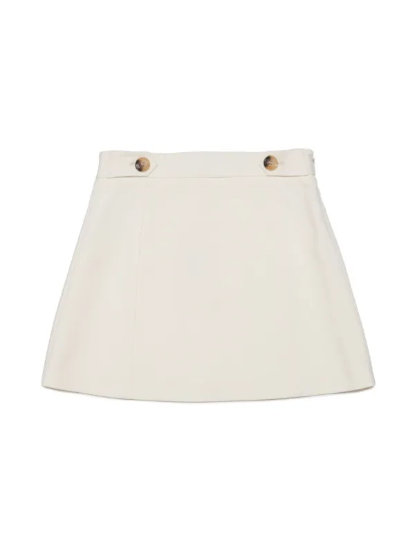 Kids Panelled A-line Skirt White FARFETCH PH