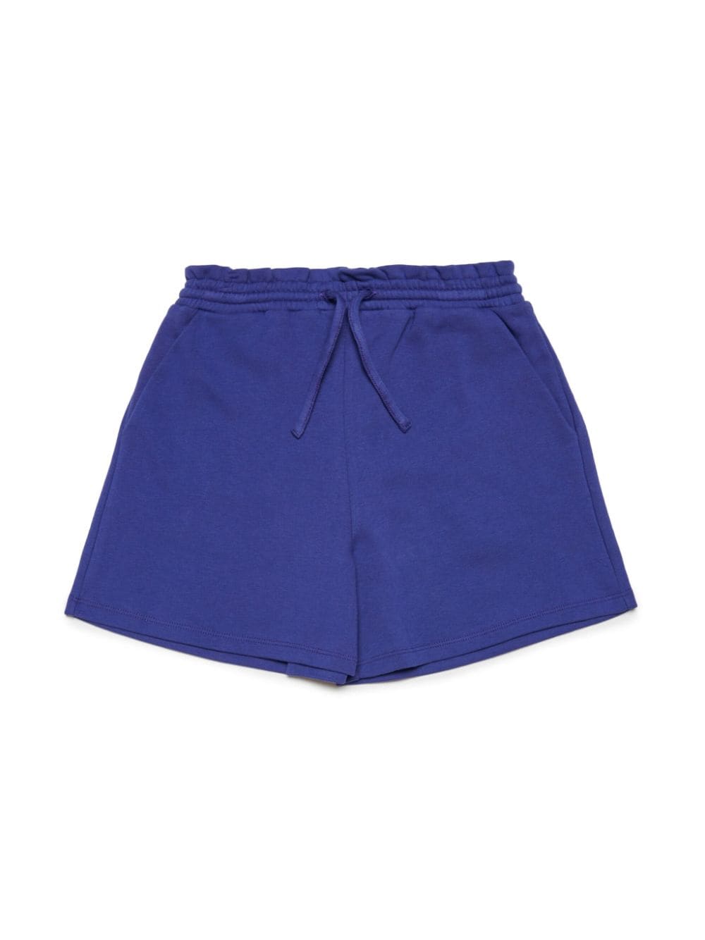 Max & Co Kids' Logo-embroidered Cotton Shorts In Blue
