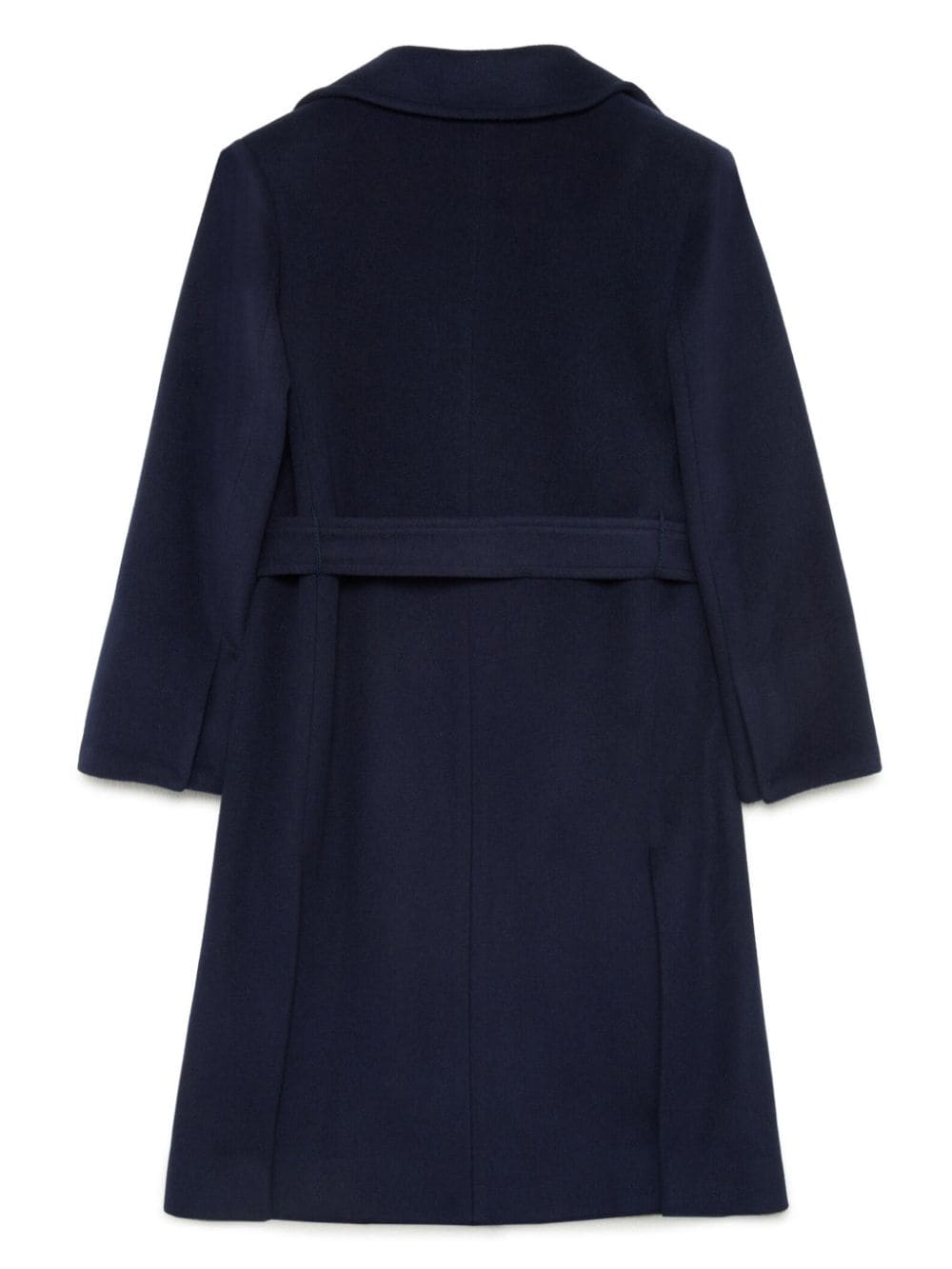 Shop Max & Co Belted Single-breasted Coat In Blue
