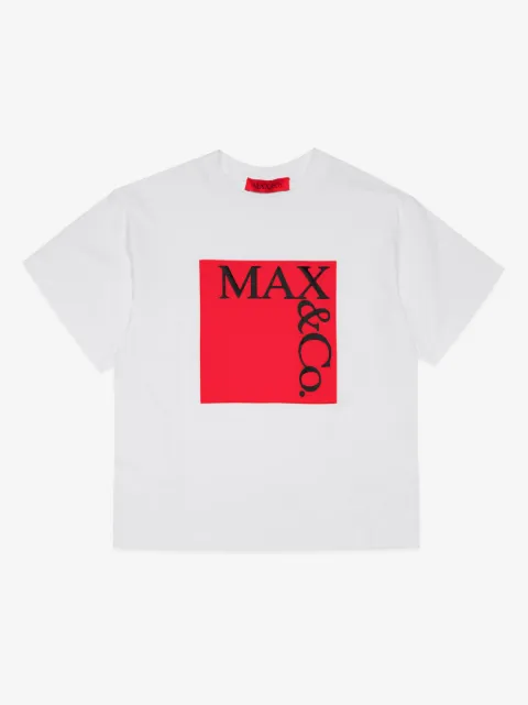 MAX&Co. Kids playera con logo estampado