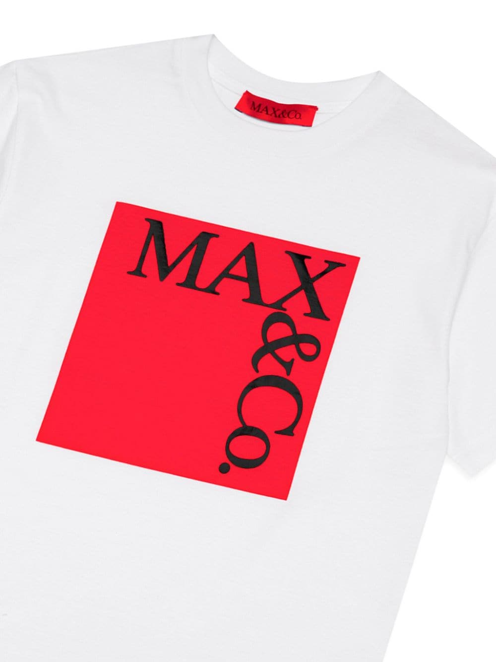 Shop Max & Co Logo-print Cotton T-shirt In White