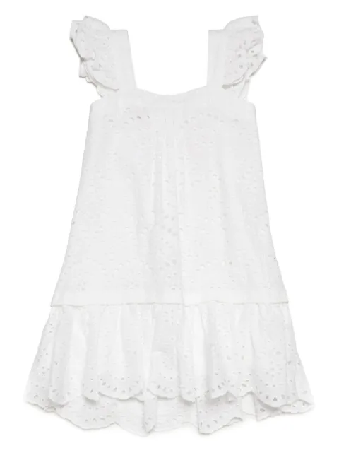 MAX&Co. Kids floral-lace cotton dress