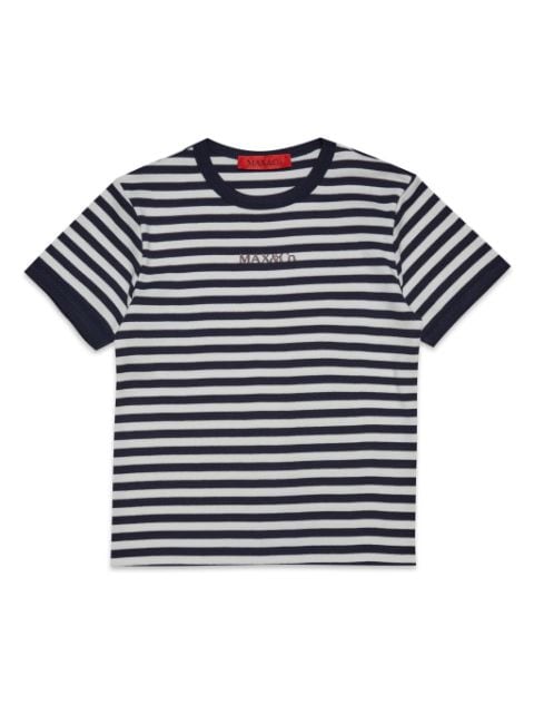 MAX&Co. Kids logo-embroidered cotton T-shirt