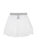MAX&Co. Kids floral-lace cotton skirt - White