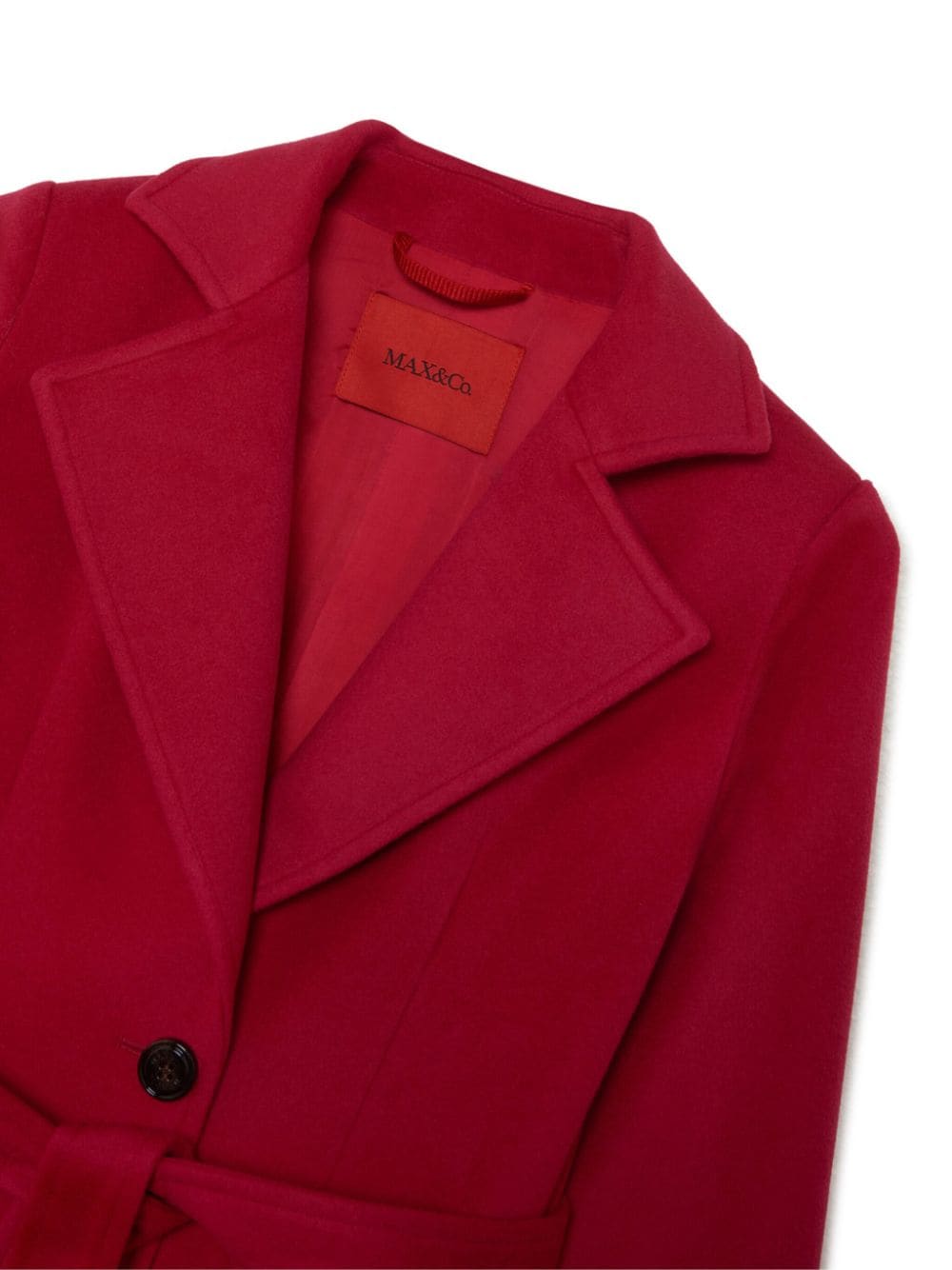 Shop Max & Co Runaway Single-breasted Coat In Red