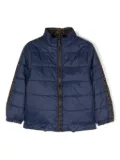 Fendi Kids FF-pattern reversible padded jacket - Blue