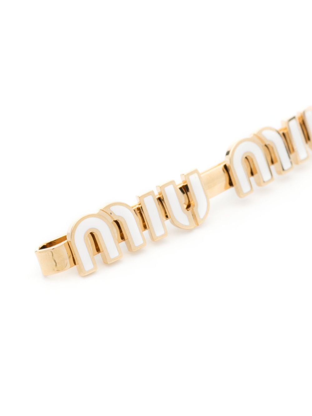 Miu Miu logo-lettering hair clip Women