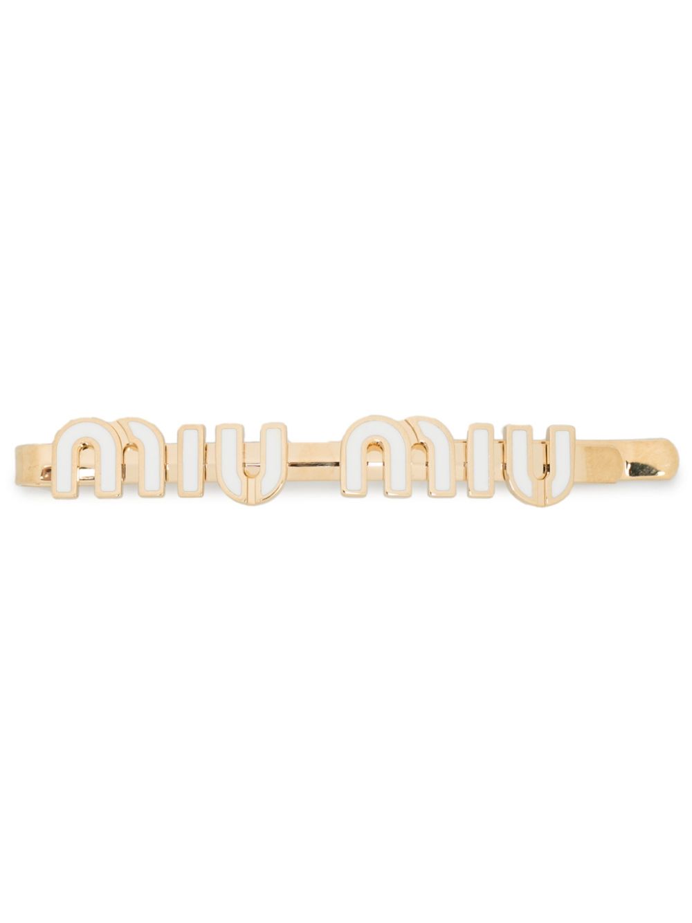 Miu Miu logo-lettering hair clip Women