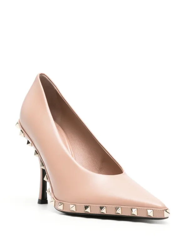 Valentino pink hot sale rockstud pumps