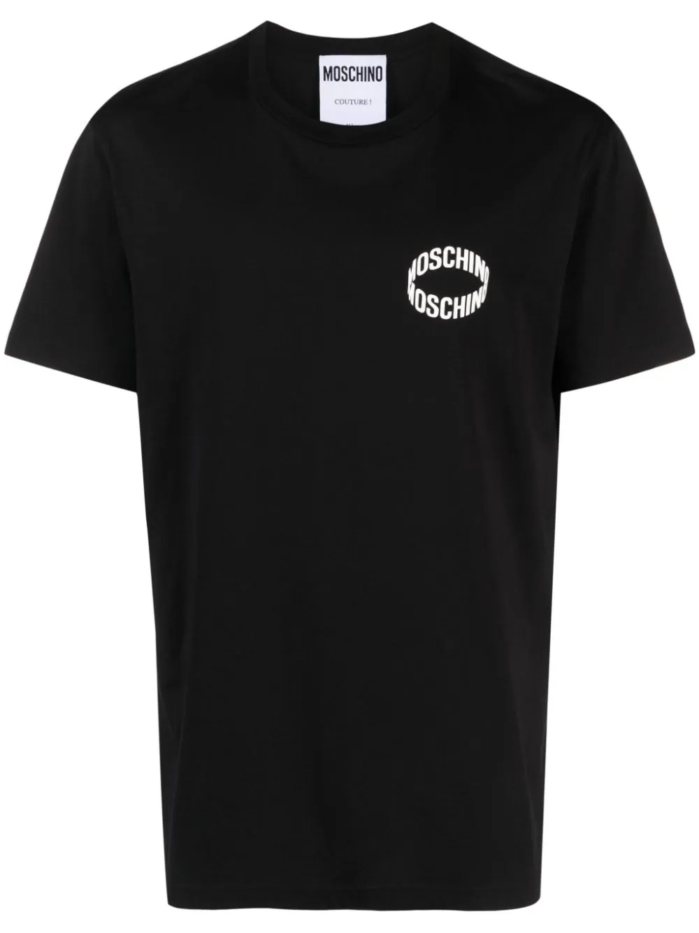 Moschino Logo-print Organic-cotton T-shirt In Black