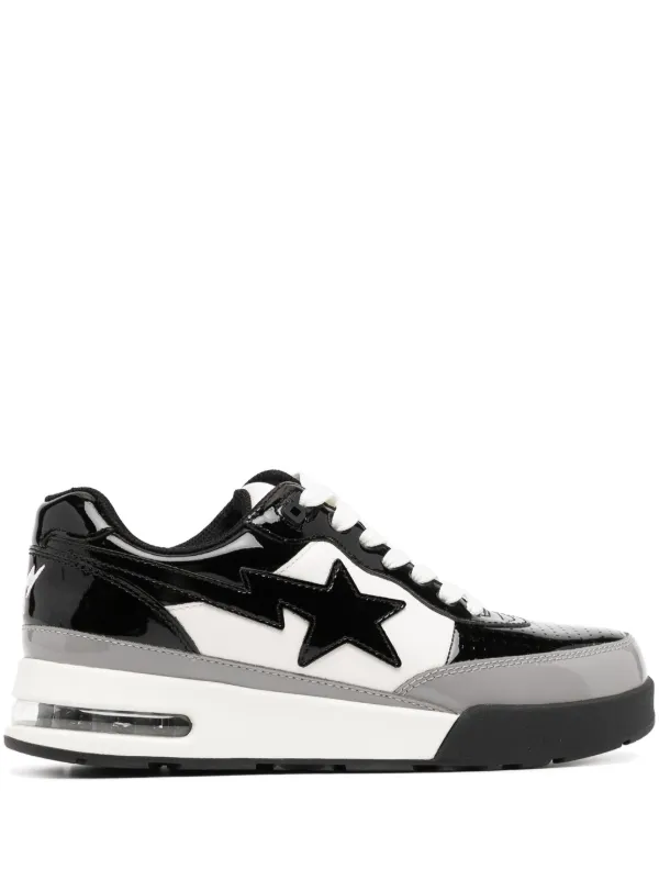 A BATHING APE Road STA 2 leather sneakers women Calf Leather Rubber Other fibres 5 Black