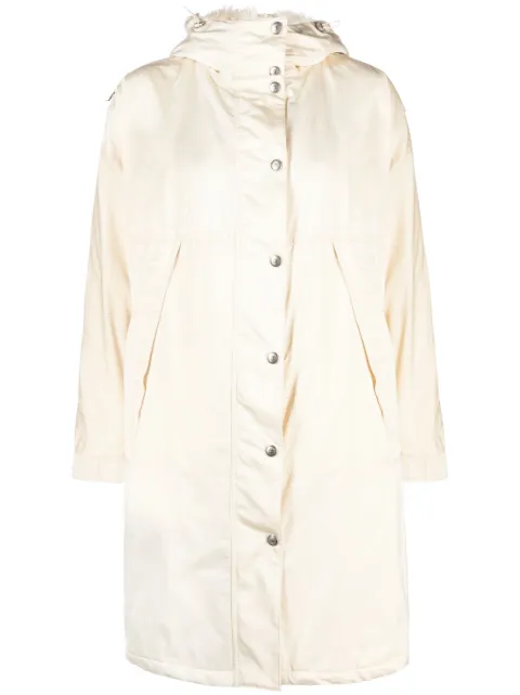 Ermanno Scervino parka capitonada con ribete texturizado