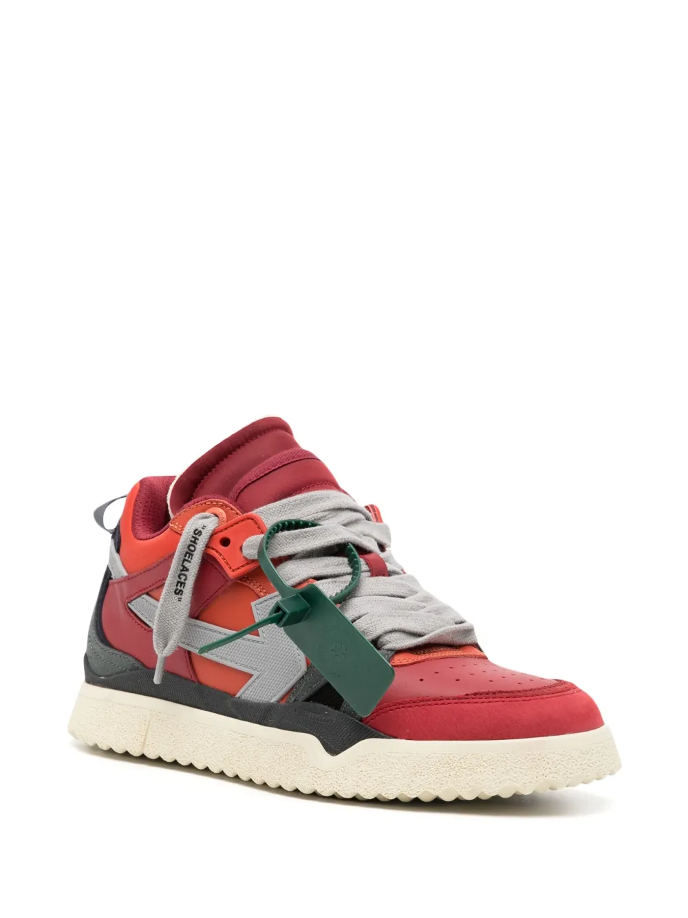 Off-White Sponge mid-top sneakers - Rood