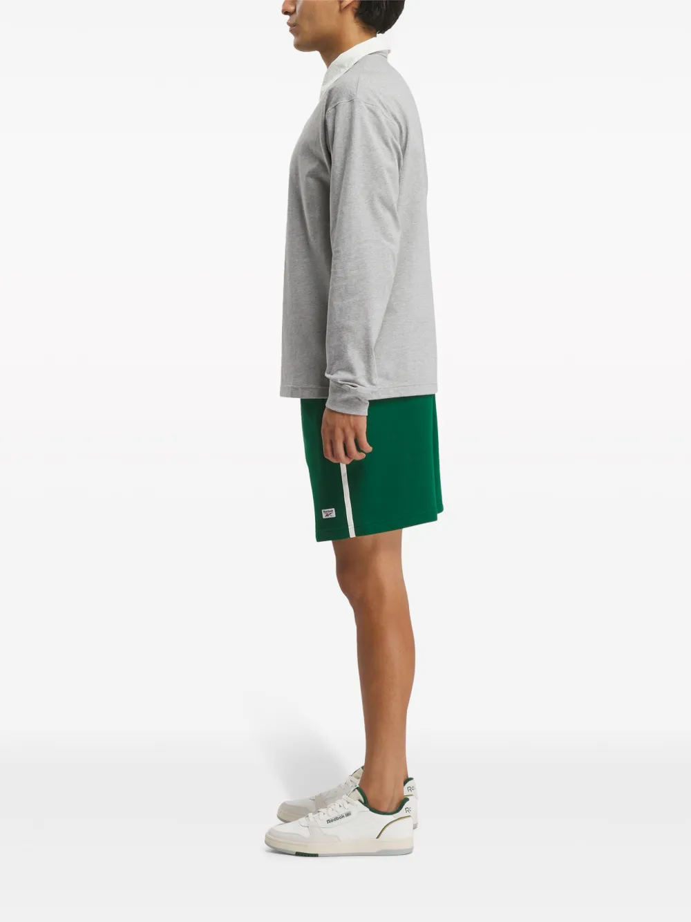 Reebok Sweater met halve rits Grijs