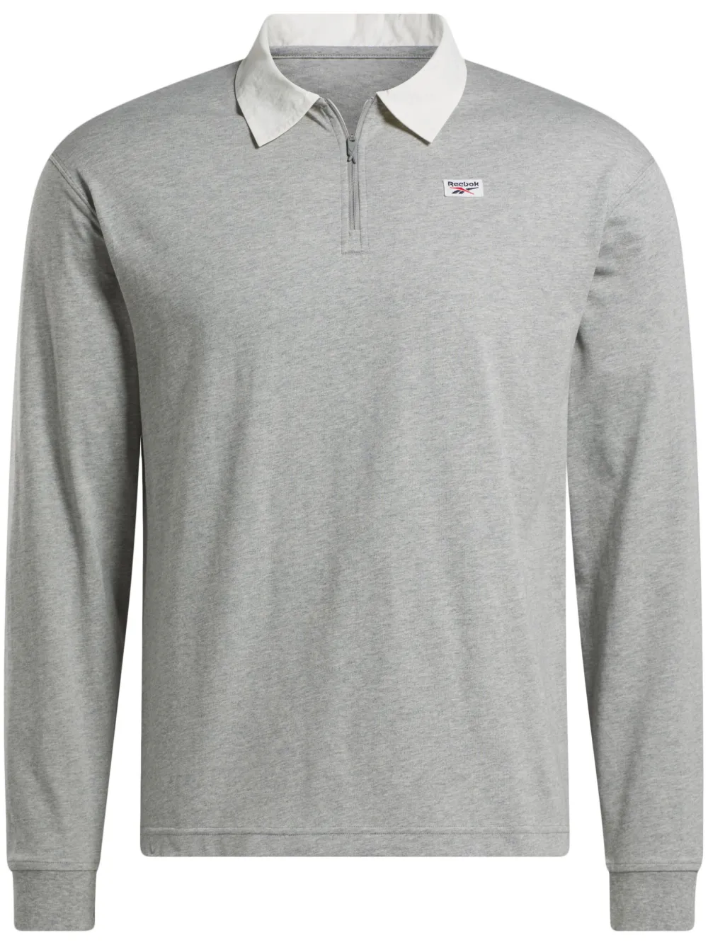 Reebok Court Sport Sweatshirt mit kurzem Reißverschluss - Grau