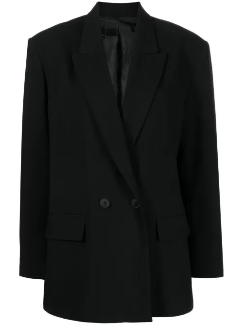 Blazer en laine à boutonnière croisée - Cynthia Rowley - Modalova