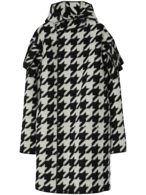 Burberry houndstooth wool cape