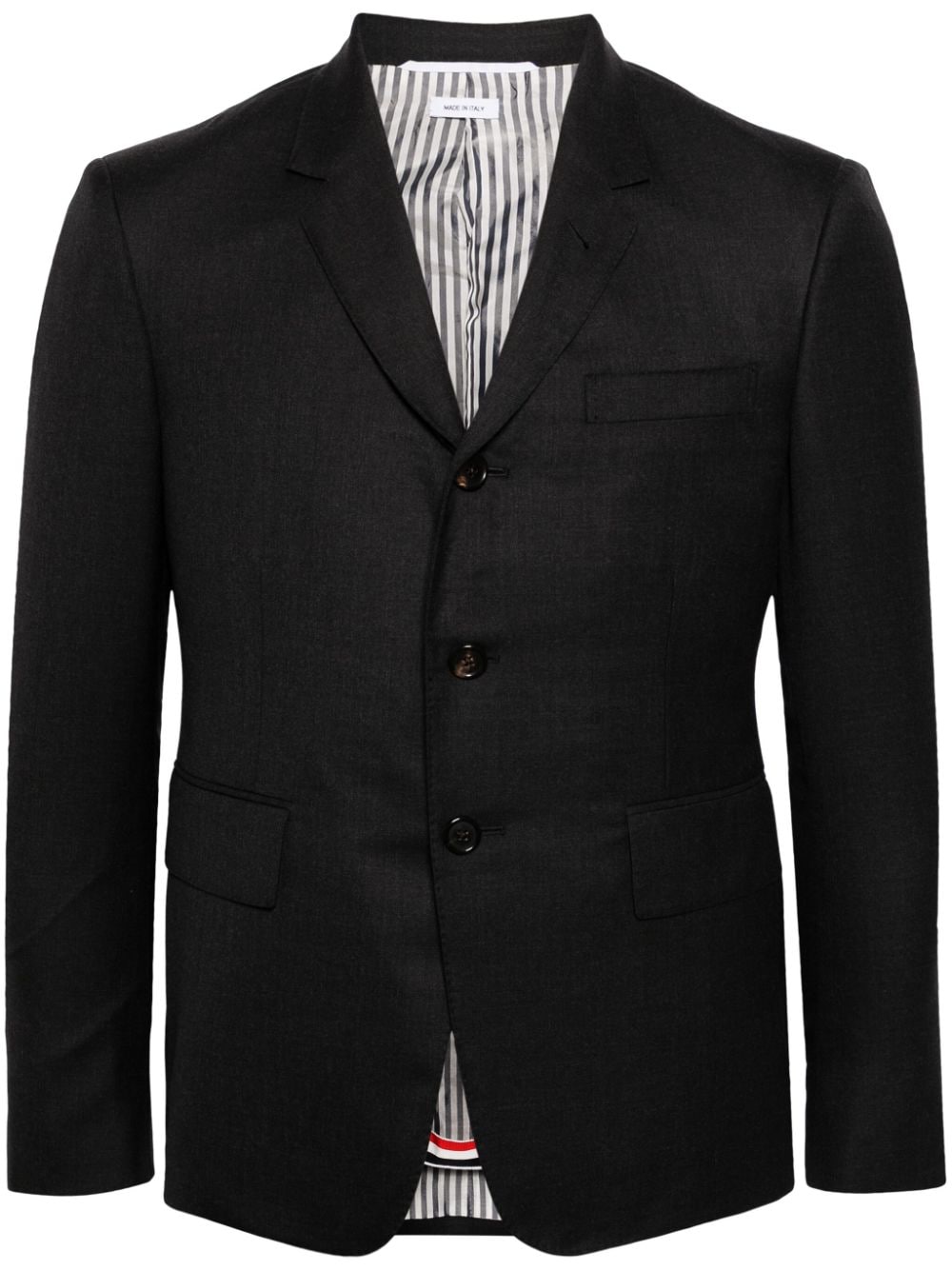 single-breasted wool blazer