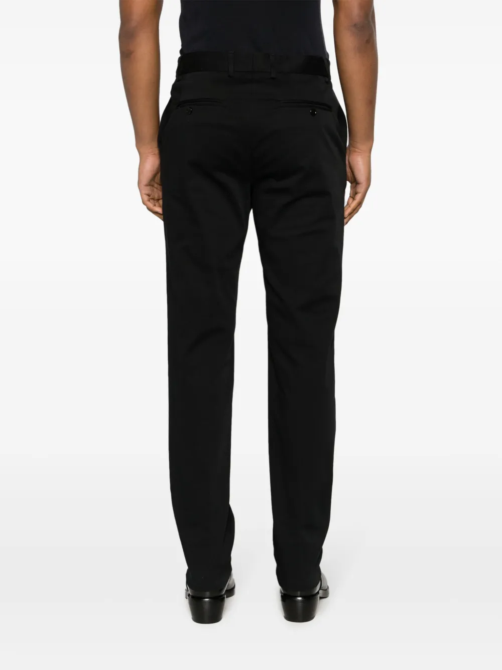 Moschino Twill pantalon met verfspetters Zwart