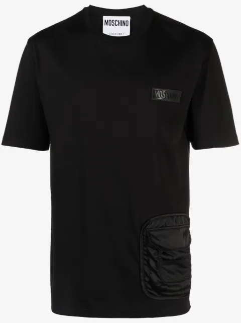 Moschino logo-appliqué cotton T-shirt