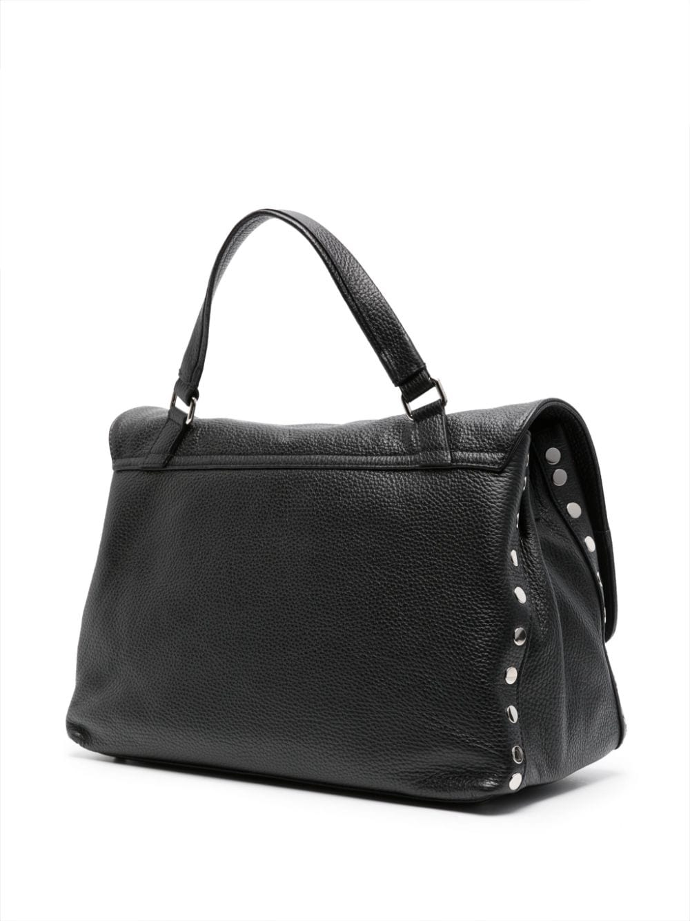 Shop Zanellato Medium Postina Leather Tote Bag In Black
