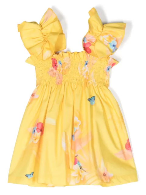 Lapin House vestido con volantes y estampado floral