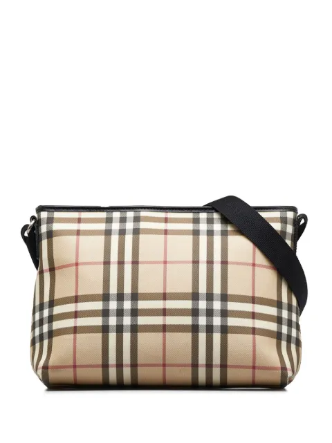 Burberry Pre-Owned House Check zipped crossbody bag