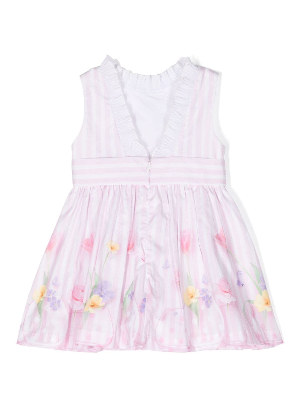 Shop Lapin House Floral-print A-line Dress In Pink