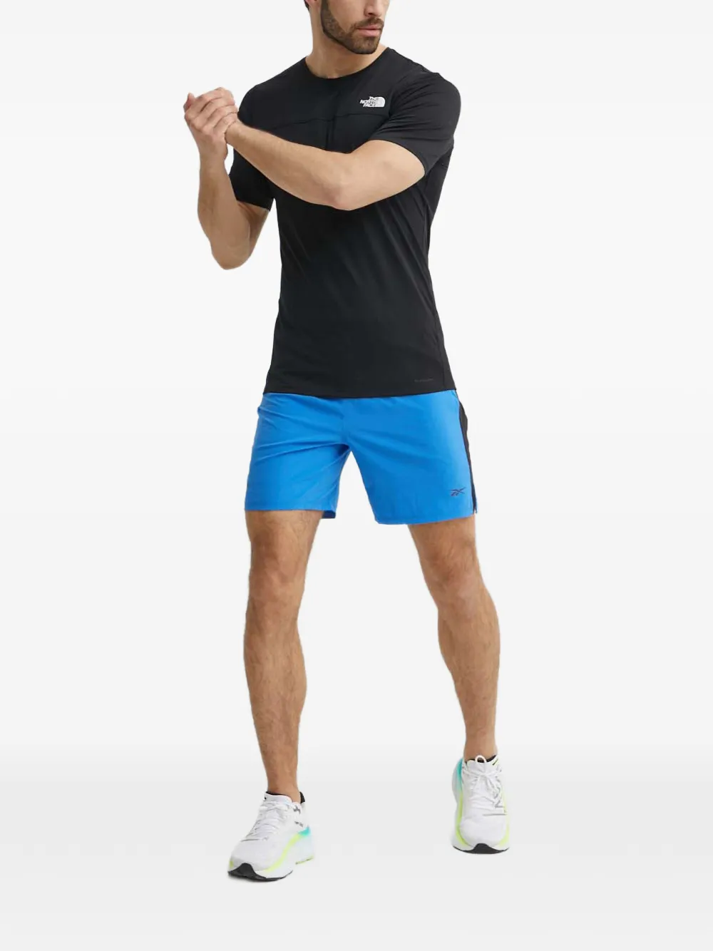 Reebok Speed 4.0 trainingsshorts met zijstreep Blauw