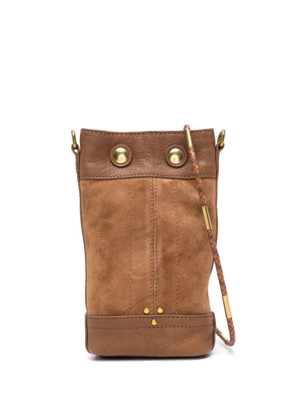 Jérôme Dreyfuss Mini Ben Leather Crossbody Bag In Brown