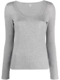 TOTEME Classic ribbed top - Grey