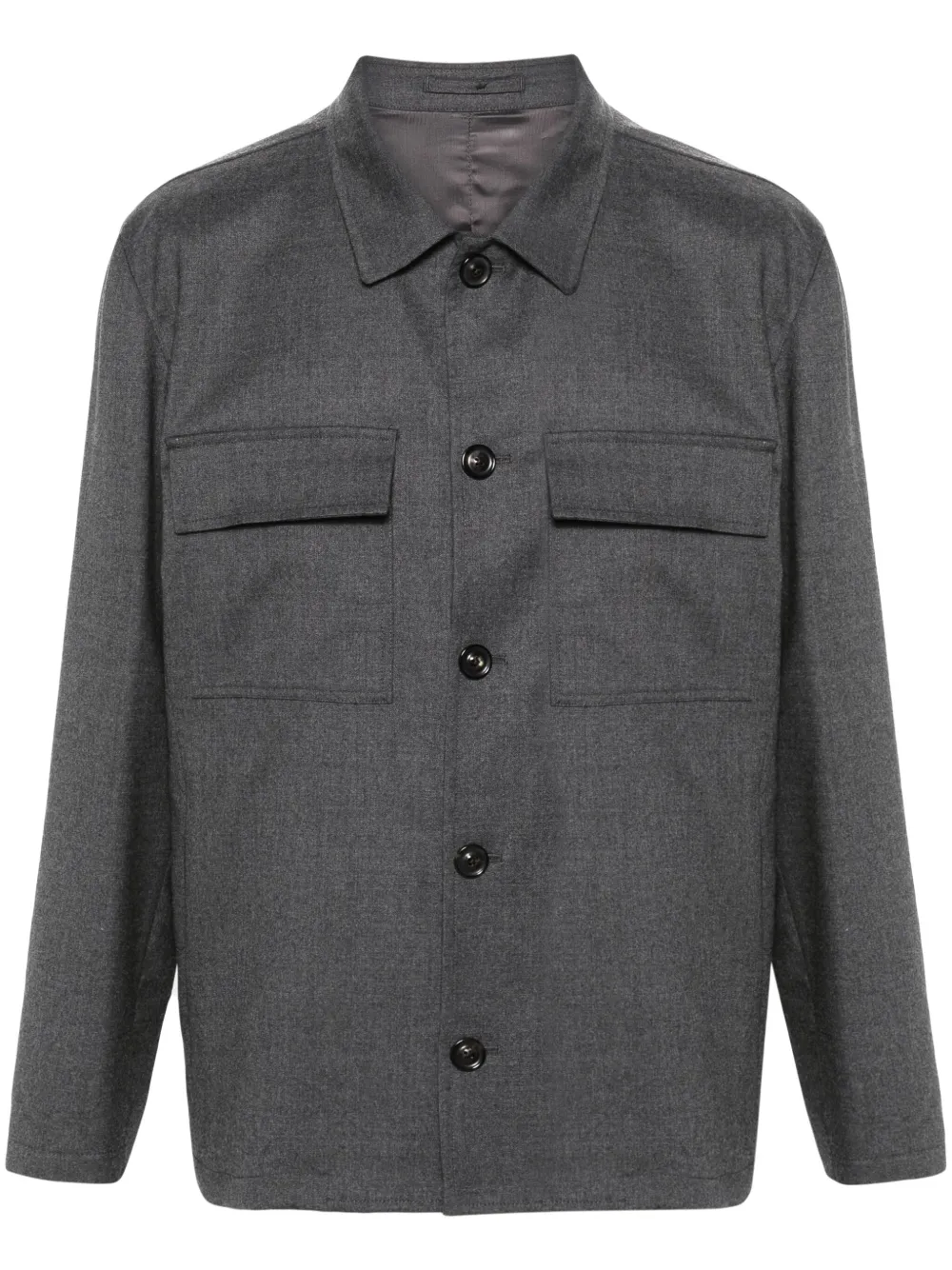 Lardini Notched-collar Single-breasted Blazer In Grey