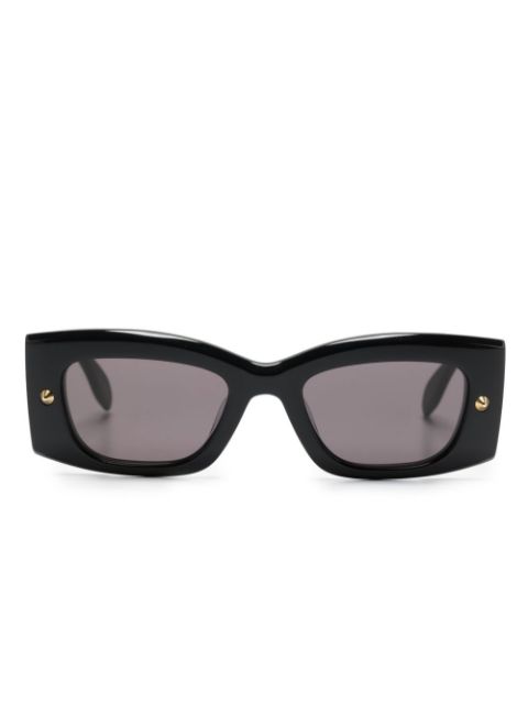 Alexander McQueen Eyewear lentes de sol Bold con logo estampado