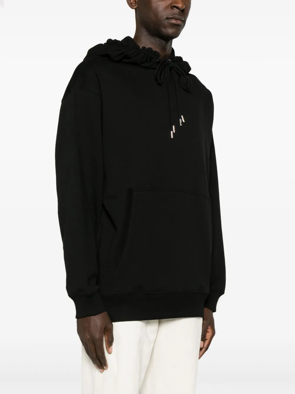 Shop Dries Van Noten Drawstring Cotton Hoodie In Black