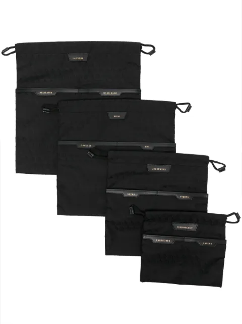 Anya Hindmarch logo-patch travel pouch (set of five)