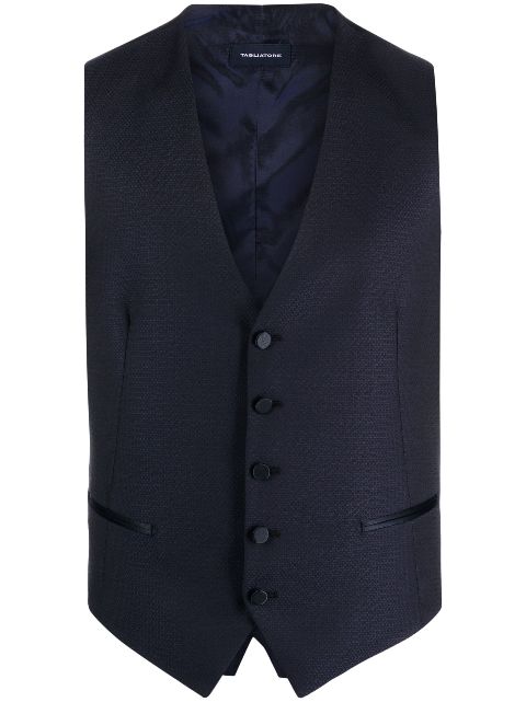 Tagliatore V-neck button-down waistcoat Men