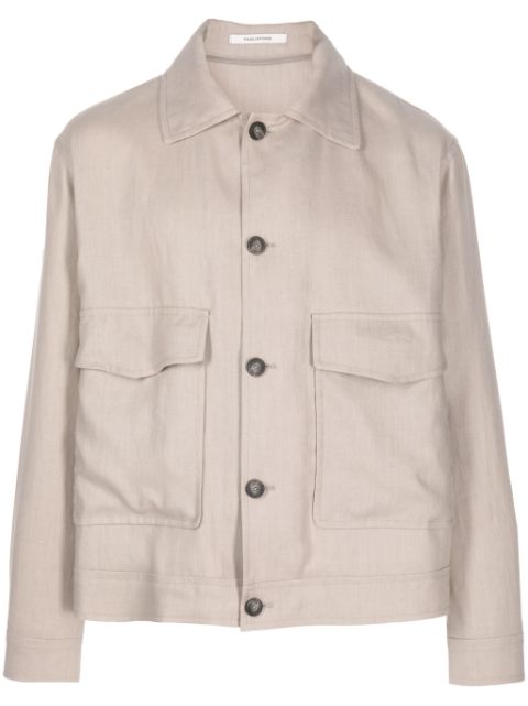 Tagliatore linen shirt jacket Men