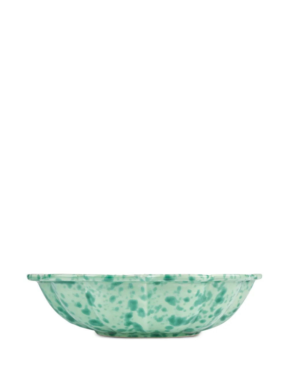Cabana Speckled Ceramic Serving Bowl In 绿色