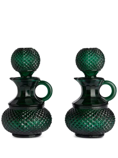 Cabana Galeano glass oil and vinegar set (18cm)