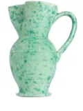 Cabana Glazed ceramic pitcher (25.5cm x 15cm) - Green