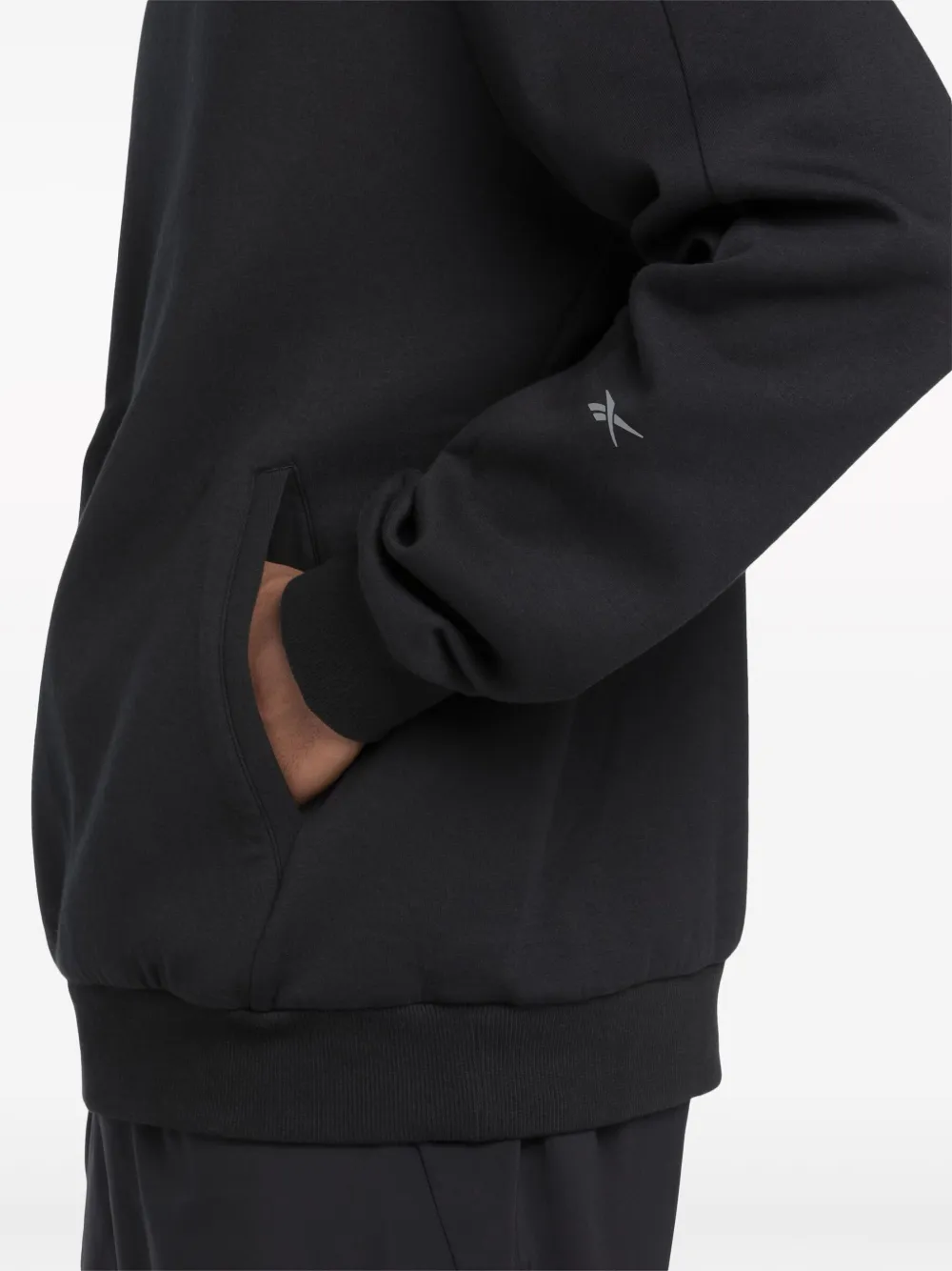 Reebok Hoodie met ronde hals Zwart