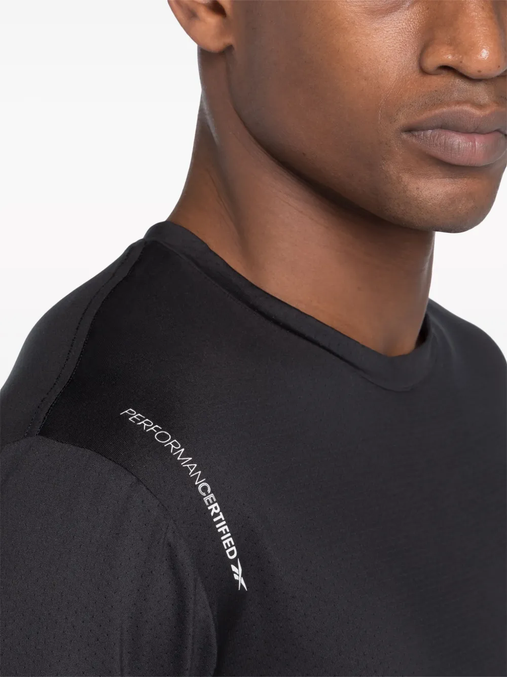Reebok T-shirt met print Zwart