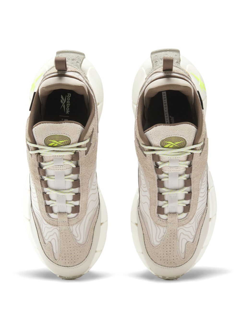 Shop Reebok Zig Kinetica 2.5 Edge Sneakers In Brown