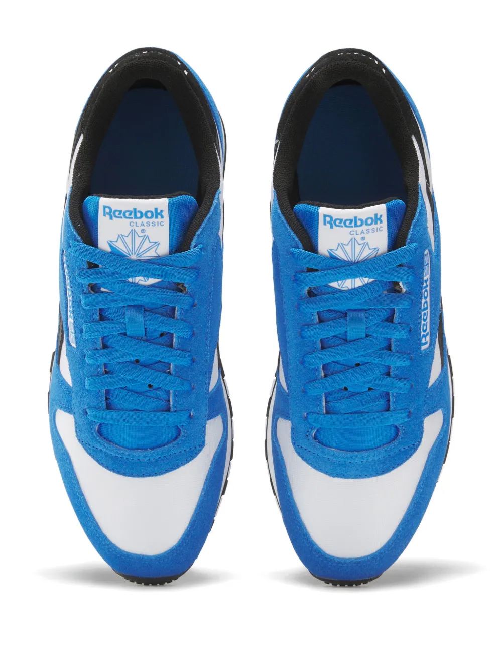 Shop Reebok Classic Leather Sneakers In Blue