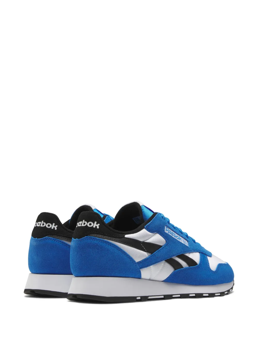 Shop Reebok Classic Leather Sneakers In Blue