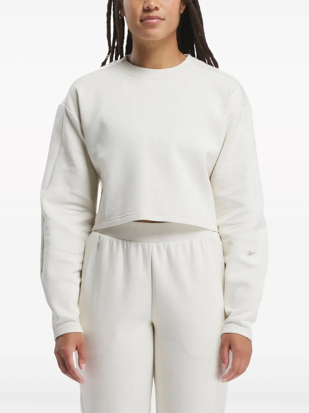  Reebok Active Collective Cropped Sweatshirt - Neutrals 