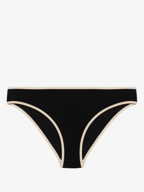 TOTEME striped-edge bikini bottoms