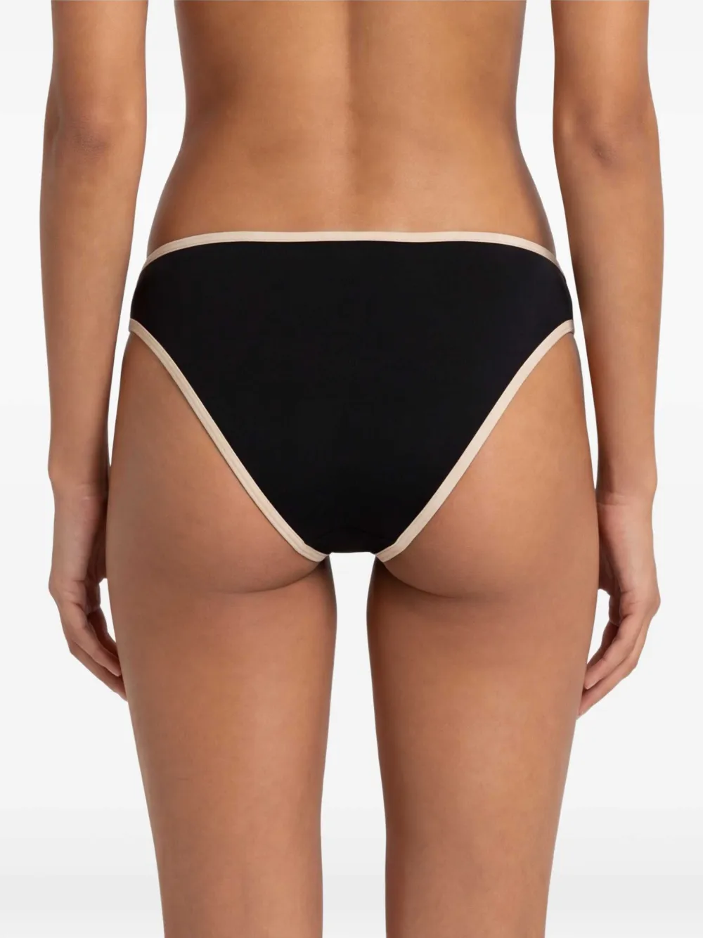 TOTEME Gestreepte bikinislip Zwart